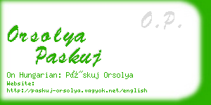 orsolya paskuj business card